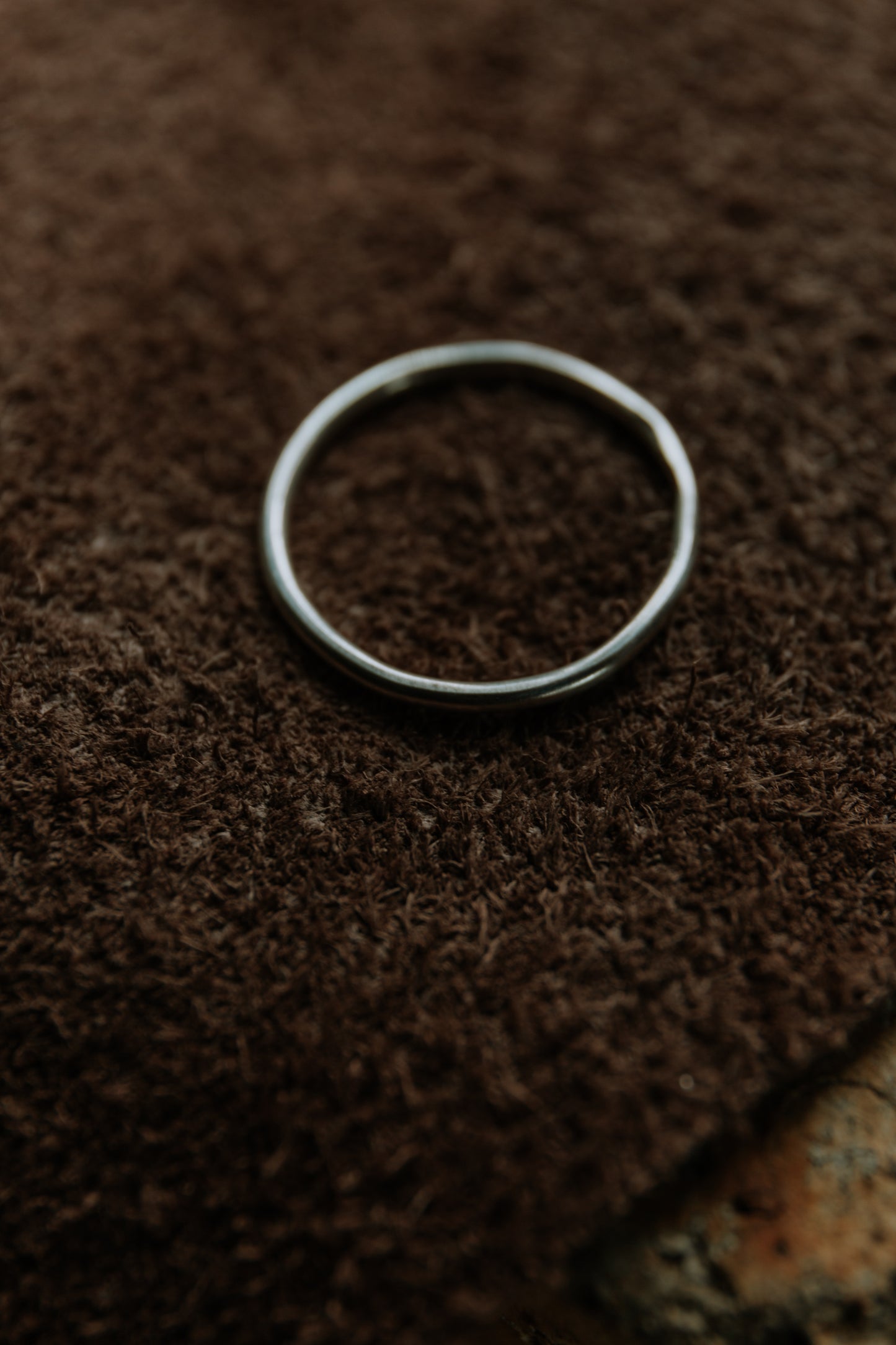 Dainty handcrafted sterling silver stacker ring